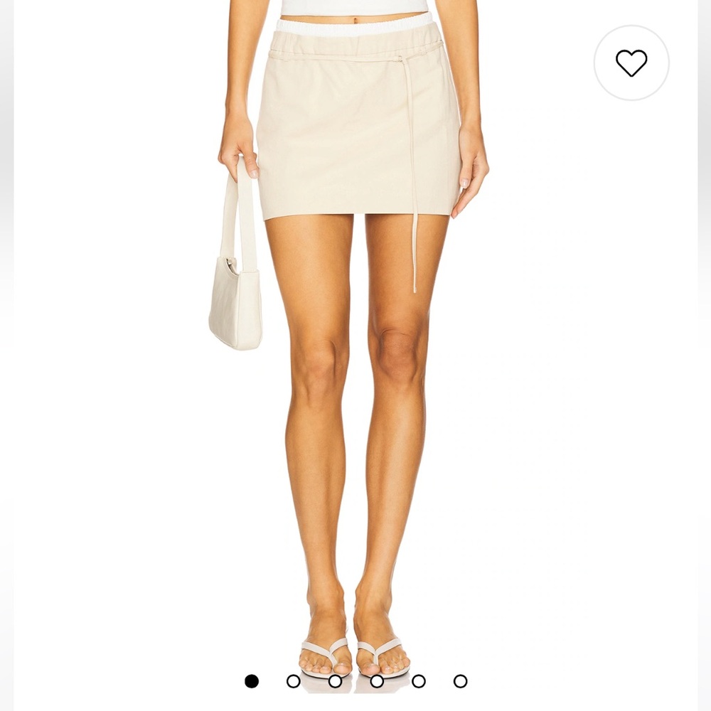 Bec & Bridge Kelsi Mini Skirt in Bone & White